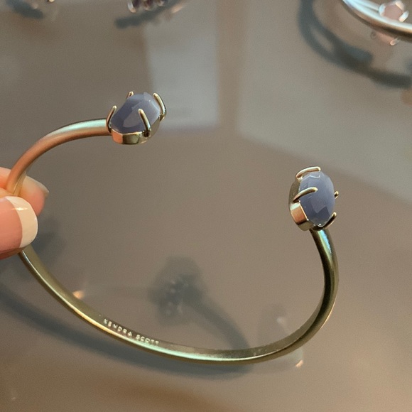 NWOT Kendra Scott 14K Gold Plated Edie Cuff Bracelet - Picture 10 of 13